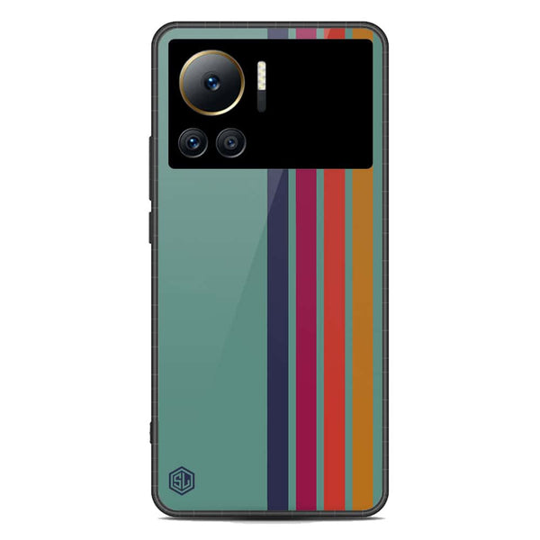 Retro Stripes Series Soft Phone Case - Metal Case - Infinix Note 12 VIP