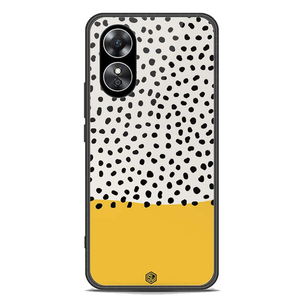 Polka Dots Series Soft Phone Case - Premium Glass Case - Oppo A17