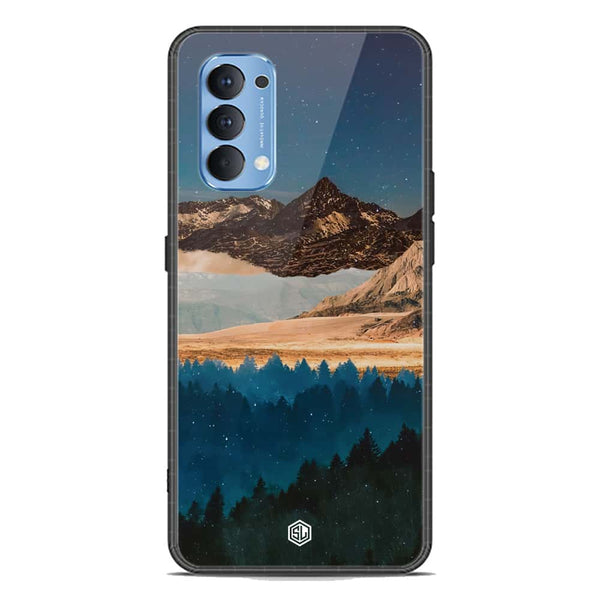 Mountains Wanderlust Series Soft Phone Case - Premium Glass Case - Oppo Reno 4