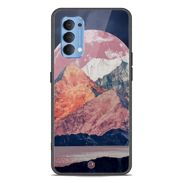 Mountains Wanderlust Series Soft Phone Case - Premium Glass Case - Design 5 - Oppo Reno 4