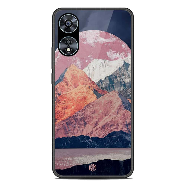 Mountains Wanderlust Series Soft Phone Case - Premium Glass Case - Design 5 - Oppo A58 4G