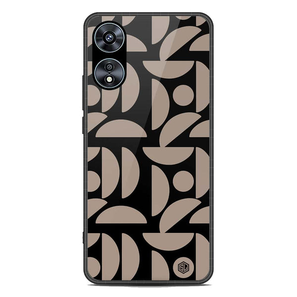 Trending Designs Series Soft Phone Case - Premium Glass Case - Oppo A58 4G