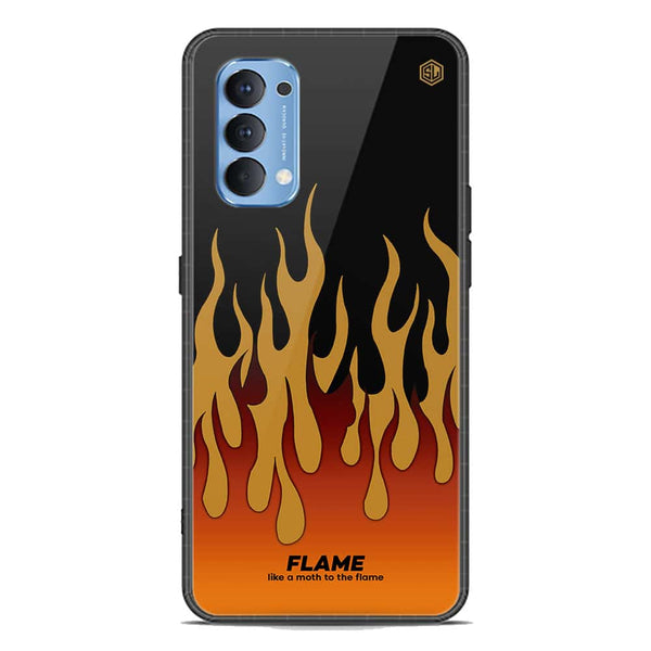 Trending Designs Series Soft Phone Case - Premium Glass Case - Oppo Reno 4