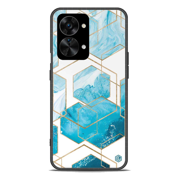 Stylish Marble Series Soft Phone Case - Premium Glass Case - Design 1 - OnePlus Nord 2T