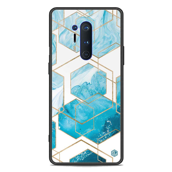 Stylish Marble Series Soft Phone Case - Premium Glass Case - Design 1 - OnePlus 8 Pro