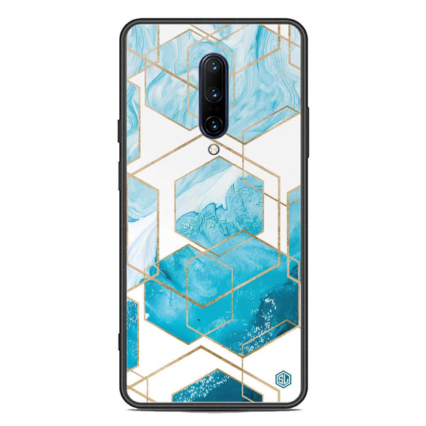 Stylish Marble Series Soft Phone Case - Premium Glass Case - Design 1 - OnePlus 7 Pro