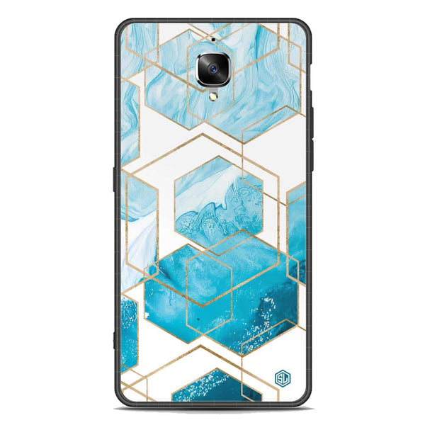 Stylish Marble Series Soft Phone Case - Premium Glass Case - Design 1 - OnePlus 3