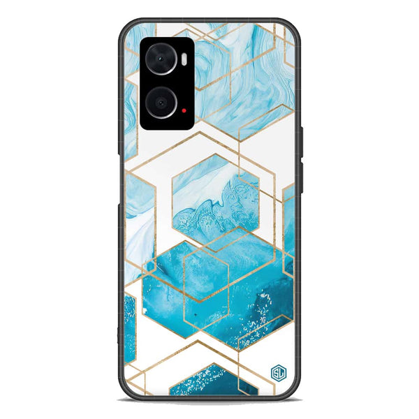 Stylish Marble Series Soft Phone Case - Premium Glass Case - Design 1 - Oppo K10 5G