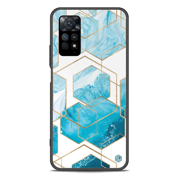 Stylish Marble Series Soft Phone Case - Premium Glass Case - Design 1 - Xiaomi Redmi Note 11E Pro