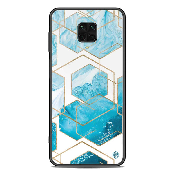 Stylish Marble Series Soft Phone Case - Premium Glass Case - Design 1 - Xiaomi Redmi Note 9 Pro