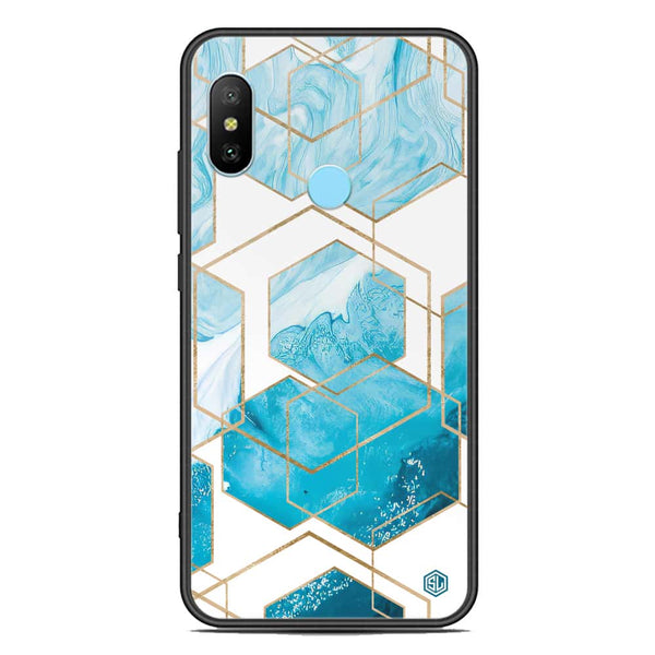 Stylish Marble Series Soft Phone Case - Premium Glass Case - Design 1 - Xiaomi Redmi Note 6