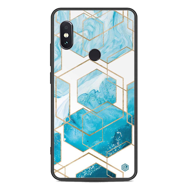 Stylish Marble Series Soft Phone Case - Premium Glass Case - Design 1 - Xiaomi Redmi Note 5 Pro