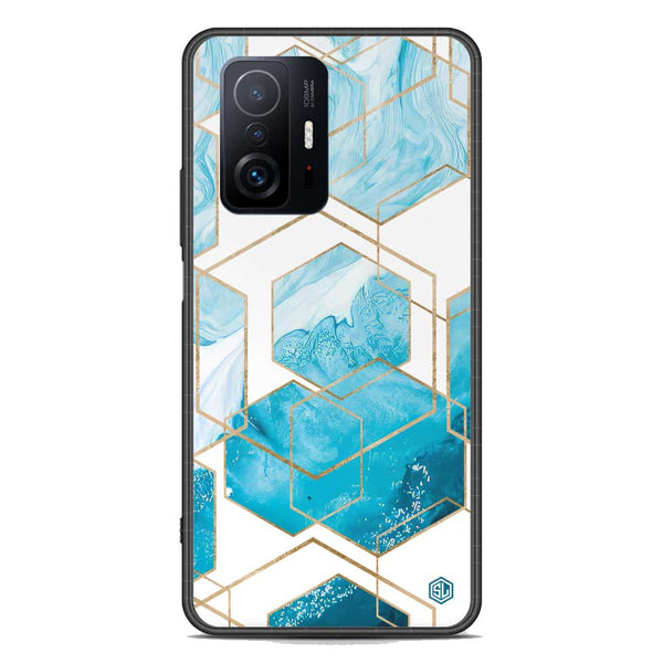 Stylish Marble Series Soft Phone Case - Premium Glass Case - Design 1 - Xiaomi 11T