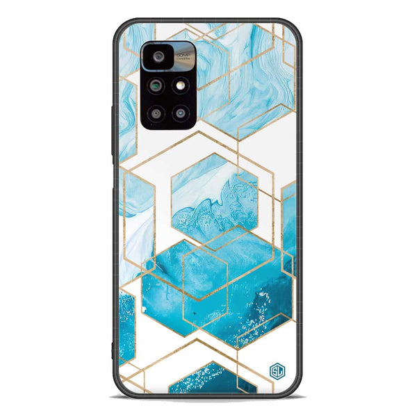 Stylish Marble Series Soft Phone Case - Premium Glass Case - Design 1 - Xiaomi Redmi 10 Prime