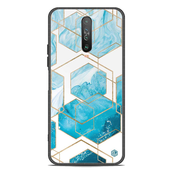 Stylish Marble Series Soft Phone Case - Premium Glass Case - Design 1 - Xiaomi Poco X2