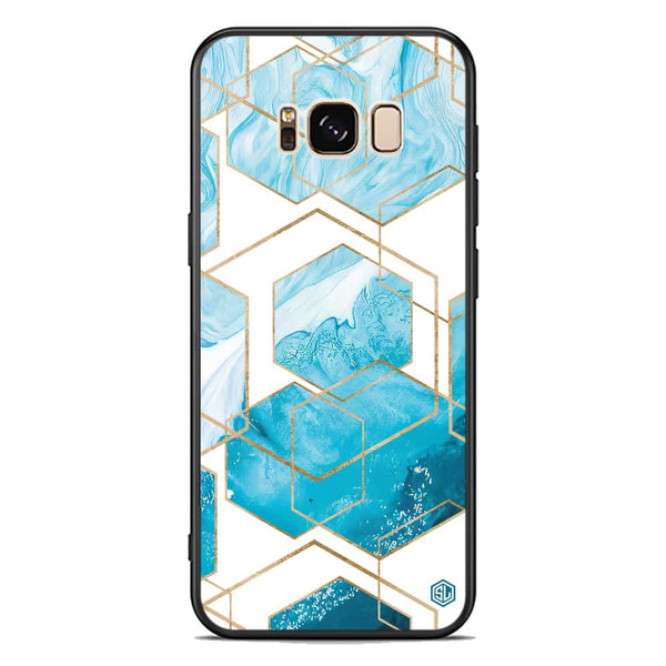 Stylish Marble Series Soft Phone Case - Premium Glass Case - Design 1 - Samsung Galaxy S8 Plus