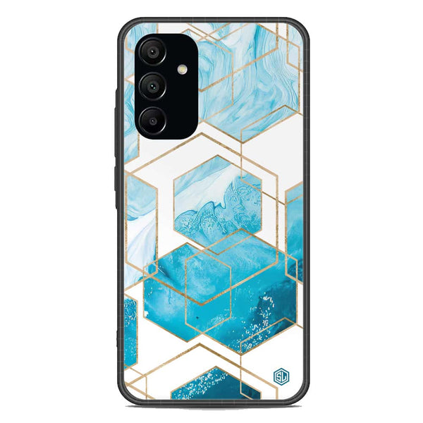 Stylish Marble Series Soft Phone Case - Premium Glass Case - Design 1 - Samsung Galaxy A15 5G