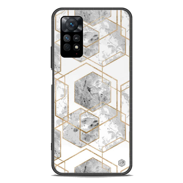 Stylish Marble Series Soft Phone Case - Premium Glass Case - Design 2 - Xiaomi Redmi Note 11E Pro