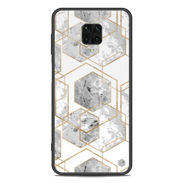 Stylish Marble Series Soft Phone Case - Premium Glass Case - Design 2 - Xiaomi Redmi Note 9 Pro