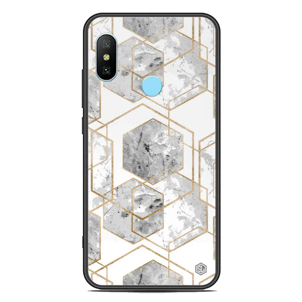 Stylish Marble Series Soft Phone Case - Premium Glass Case - Design 2 - Xiaomi Redmi Note 6