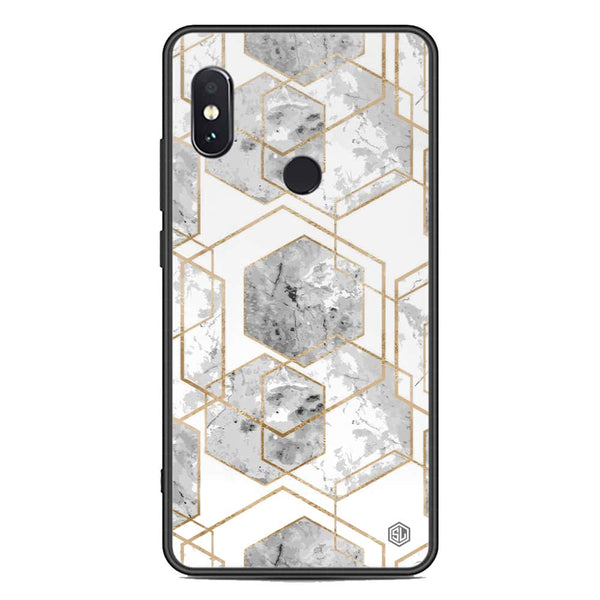 Stylish Marble Series Soft Phone Case - Premium Glass Case - Design 2 - Xiaomi Redmi Note 5 Pro