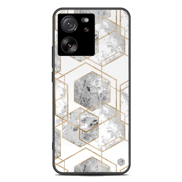 Stylish Marble Series Soft Phone Case - Premium Glass Case - Design 2 - Xiaomi 13T