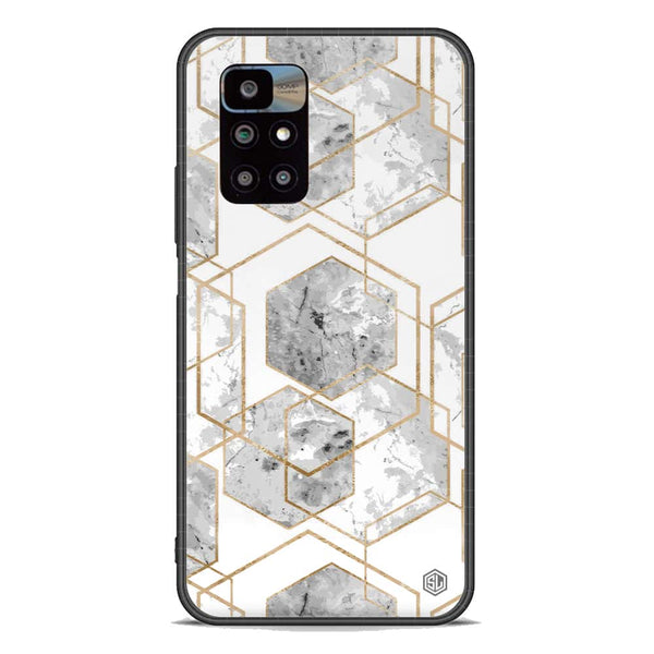 Stylish Marble Series Soft Phone Case - Premium Glass Case - Design 2 - Xiaomi Redmi 10 Prime