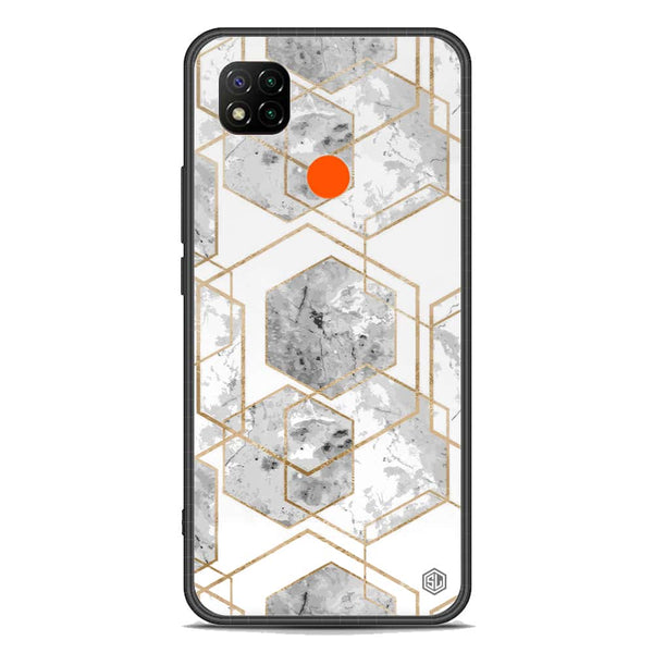 Stylish Marble Series Soft Phone Case - Premium Glass Case - Design 2 - Xiaomi Redmi 9C