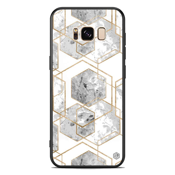 Stylish Marble Series Soft Phone Case - Premium Glass Case - Design 2 - Samsung Galaxy S8 Plus