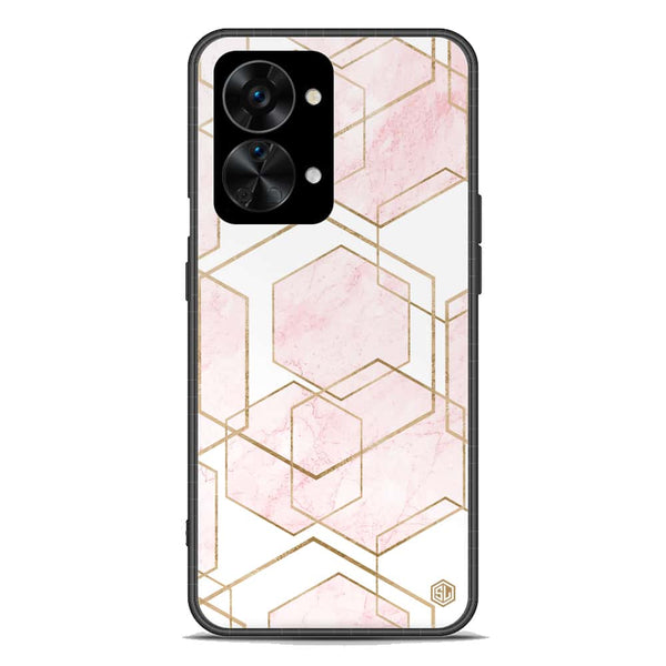 Stylish Marble Series Soft Phone Case - Premium Glass Case - Design 3 - OnePlus Nord 2T