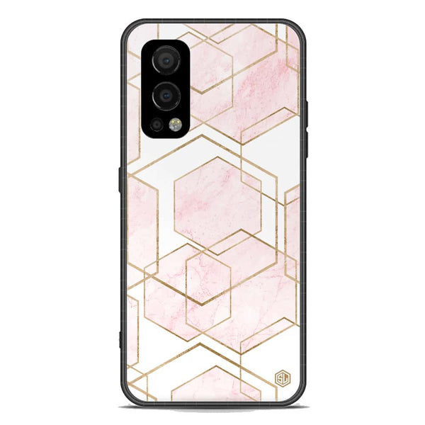 Stylish Marble Series Soft Phone Case - Premium Glass Case - Design 3 - OnePlus Nord 2