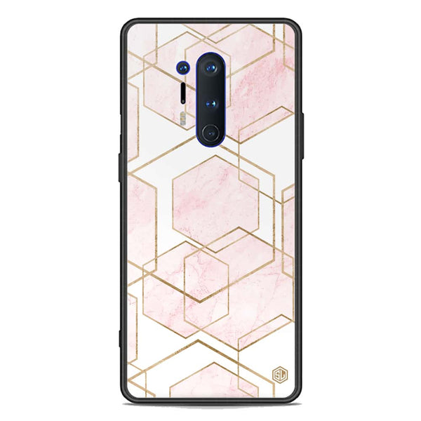 Stylish Marble Series Soft Phone Case - Premium Glass Case - Design 3 - OnePlus 8 Pro