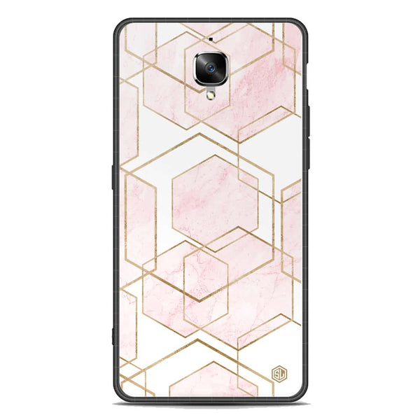 Stylish Marble Series Soft Phone Case - Premium Glass Case - Design 3 - OnePlus 3