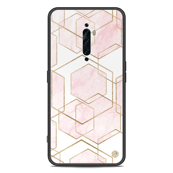 Stylish Marble Series Soft Phone Case - Premium Glass Case - Design 3 - Oppo Reno 2Z