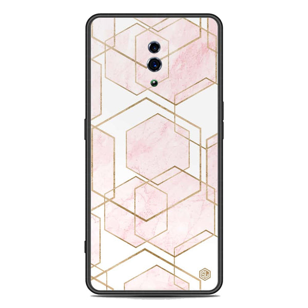 Stylish Marble Series Soft Phone Case - Premium Glass Case - Design 3 - Oppo Reno