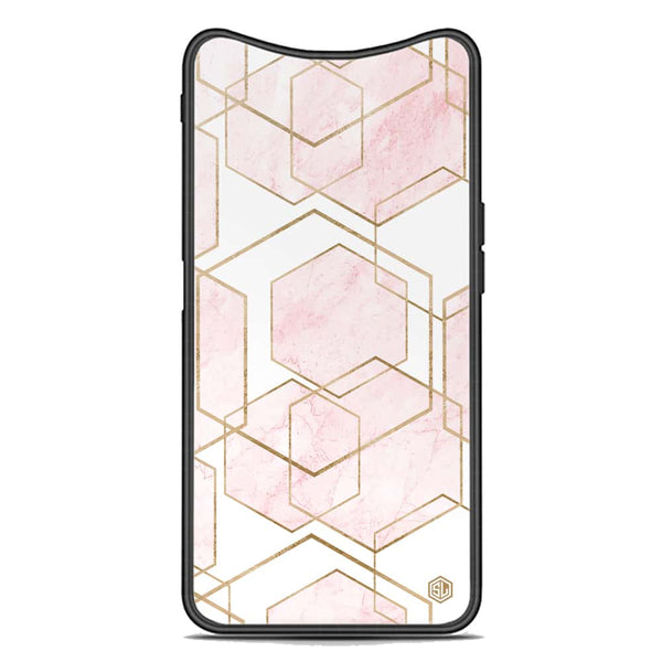 Stylish Marble Series Soft Phone Case - Premium Glass Case - Design 3 - Oppo Find X