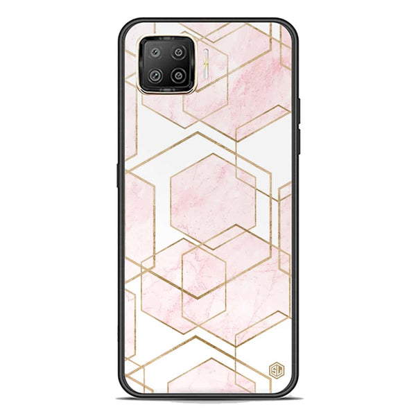 Stylish Marble Series Soft Phone Case - Premium Glass Case - Design 3 - Oppo A93