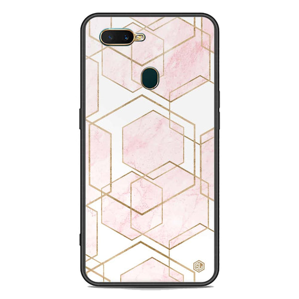 Stylish Marble Series Soft Phone Case - Premium Glass Case - Design 3 - Oppo A12s