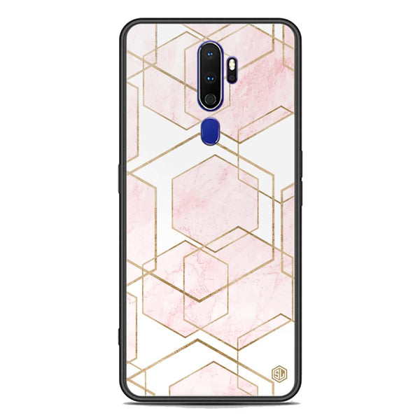 Stylish Marble Series Soft Phone Case - Premium Glass Case - Design 3 - Oppo A9 2020