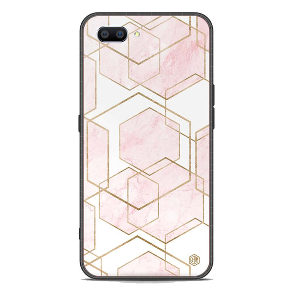 Stylish Marble Series Soft Phone Case - Premium Glass Case - Design 3 - Oppo A3s