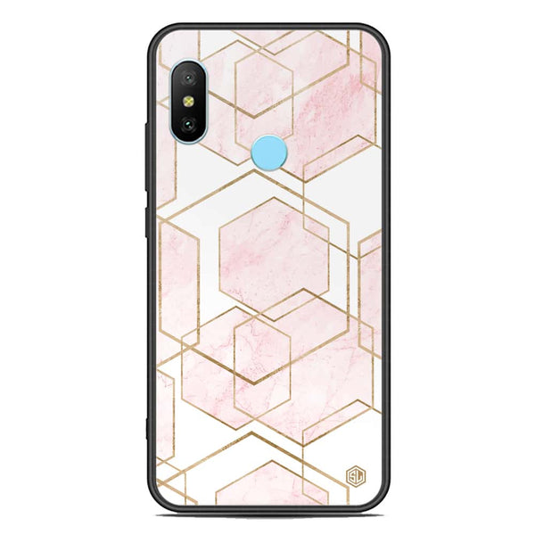 Stylish Marble Series Soft Phone Case - Premium Glass Case - Design 3 - Xiaomi Redmi Note 6