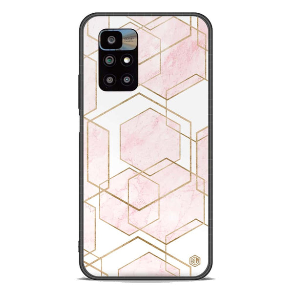 Stylish Marble Series Soft Phone Case - Premium Glass Case - Design 3 - Xiaomi Redmi 10 Prime