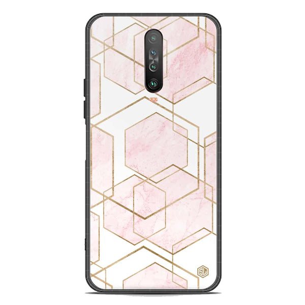 Stylish Marble Series Soft Phone Case - Premium Glass Case - Design 3 - Xiaomi Poco X2