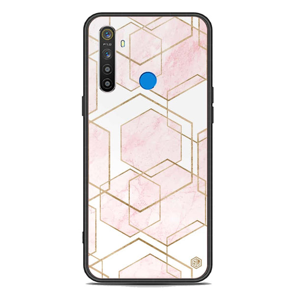 Stylish Marble Series Soft Phone Case - Premium Glass Case - Design 3 - Realme 6i