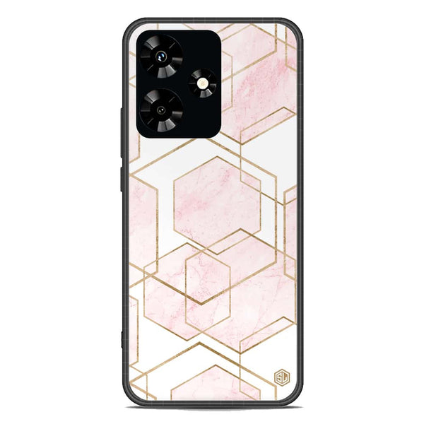 Stylish Marble Series Soft Phone Case - Premium Glass Case - Design 3 - Infinix Hot 30