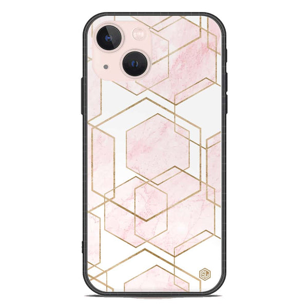 Stylish Marble Series Soft Phone Case - Premium Glass Case - Design 3 - iPhone 14 Plus