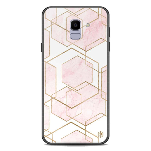 Stylish Marble Series Soft Phone Case - Premium Glass Case - Design 3 - Samsung Galaxy J6 2018