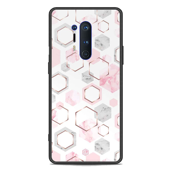 Stylish Marble Series Soft Phone Case - Premium Glass Case - Design 4 - OnePlus 8 Pro