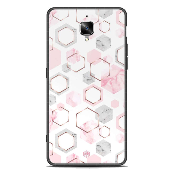 Stylish Marble Series Soft Phone Case - Premium Glass Case - Design 4 - OnePlus 3