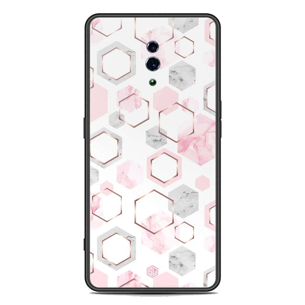 Stylish Marble Series Soft Phone Case - Premium Glass Case - Design 4 - Oppo Reno